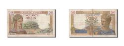 World Coins - Banknote, France, 50 Francs, 50 F 1934-1940 ''Cérès'', 1937, 1937-02-25