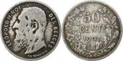 World Coins - Belgium, 50 Centimes, 1907, , Silver, KM:61.1