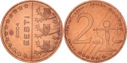 World Coins - Estonia, 2 Euro Cent, 2004, unofficial private coin, , Copper Plated