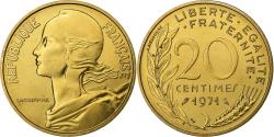 World Coins - France, 20 Centimes, Marianne, 1971, MDP, série FDC, Aluminum-Bronze,