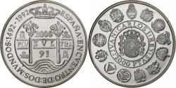 World Coins - Spain, 2000 Pesetas, Ibero-American Series, 1991, Madrid, Silver,