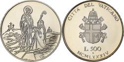 World Coins - VATICAN CITY, John Paul II, 500 Lire, 1984, Rome, Proof, Silver,
