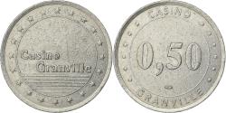 World Coins - France, Token, Casino de Granville, 50 Centimes de Franc, Copper-nickel