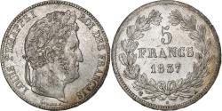 World Coins - France, Louis-Philippe, 5 Francs, 1837, Paris, Silver, , Gadoury:678