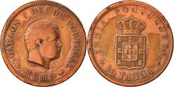 World Coins - Coin, INDIA-PORTUGUESE, 1/2 Tanga, 30 Reis, 1901, , Bronze, KM:16