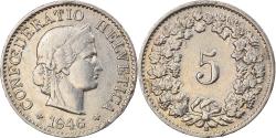 World Coins - Coin, Switzerland, 5 Rappen, 1946, Bern, VF(20-25), Copper-nickel, KM:26