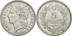 World Coins - Coin, France, Lavrillier, 5 Francs, 1945, Beaumont le Roger,