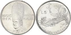 World Coins - Coin, VATICAN CITY, Paul VI, 5 Lire, 1969, Roma, , Aluminum, KM:110