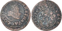 World Coins - Coin, France, Louis XIII, Double Tournois, 1635, Lyon, , Copper