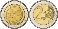 World Coins - Slovenia, 2 Euro, Union économique et monétaire, 2009, Vantaa, Bi-Metallic