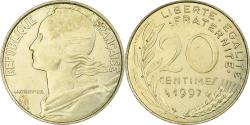 World Coins - France, 20 Centimes, Marianne, 1997, Pessac, Aluminum-Bronze, , KM:930