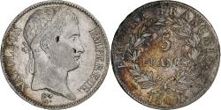 World Coins - France, Napoleon I, 5 Francs, 1809, Lille, Silver, , Gadoury:584