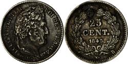 World Coins - Coin, France, Louis-Philippe, 25 Centimes, 1845, Rouen, , Silver
