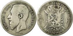 World Coins - Coin, Belgium, Leopold II, 2 Francs, 2 Frank, 1866, , Silver, KM:30.1