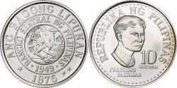 World Coins - Philippines, 10 Sentimos, 1975, Franklin Mint, Proof, Copper-nickel,