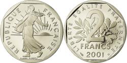 World Coins - Coin, France, Semeuse, 2 Francs, 2001, Paris, BE, , Nickel, KM:942.2