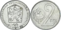 World Coins - Coin, Czechoslovakia, 2 Koruny, 1990, , Copper-nickel, KM:75