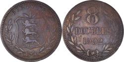 World Coins - Coin, Guernsey, 8 Doubles, 1902, Heaton, Birmingham, , Bronze, KM:7