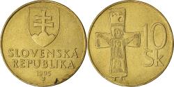 World Coins - Coin, Slovakia, 10 Koruna, 1995, , Aluminum-Bronze, KM:11