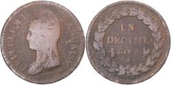 World Coins - Coin, France, Dupré, Decime, AN 8, Paris, , Copper, Gadoury:187a