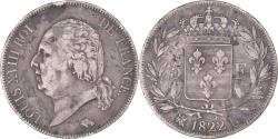 World Coins - Coin, France, Louis XVIII, 5 Francs, 1822, Bordeaux, , Silver