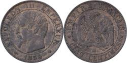 World Coins - France, Napoleon III, 5 Centimes, 1854, Marseille, Bronze,