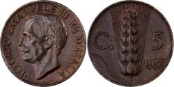 World Coins - Italy, Vittorio Emanuele III, 5 Centesimi, 1933, Rome, Bronze, , KM:59