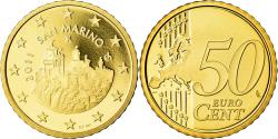 World Coins - San Marino, 50 Euro Cent, 2011, Proof, , Brass, KM:484