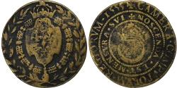 World Coins - France, Token, Henri II, Chambre des Comptes du Roi, 1555, Brass,