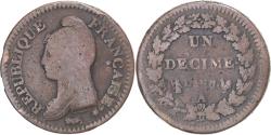 World Coins - Coin, France, Dupré, Decime, AN 7, Paris, , Copper, Gadoury:187