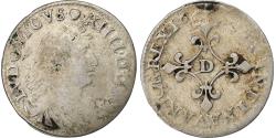 World Coins - France, Louis XIV, 4 Sols des Traitants, 167[?], Vimy, Silver,