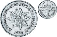 World Coins - Madagascar, Franc, 1976
