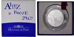 World Coins - France, 1/4 Euro, World Cup, BU, 2002, Monnaie de Paris, Silver,
