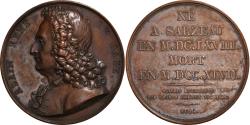 World Coins - France, Medal, Galerie des Grands Hommes, Alain René le Sage, 1821, Vivier