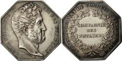 World Coins - France, Token, Louis XVIII, Compagnie des Notaires de Corbeil, Peuvrier