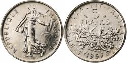 World Coins - France, 5 Francs, Semeuse, 1997, Pessac, Copper-nickel, , Gadoury:771