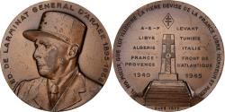 World Coins - France, Medal, Général de Larminat, Alès, 1977, Bronze, Simon,