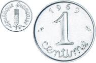 World Coins - Coin, France, Épi, Centime, 1969, Paris, , Stainless Steel, KM:928