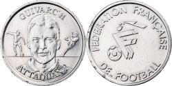 World Coins - France, Token, Equipe de France de Football,Guivarc'h, attaquant, 1999, Nickel
