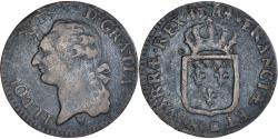 World Coins - Coin, France, Louis XVI, Sol, 1784, Strasbourg, , Copper, KM:578.4