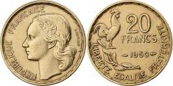 World Coins - France, 20 Francs, Guiraud, 1950, Paris, Aluminum-Bronze, , Le