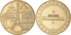 World Coins - France, Token, Paris - Tour Eiffel n° 3 - les 5 monuments, 2006, MDP