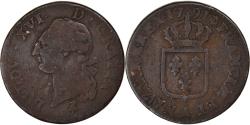 World Coins - Coin, France, Louis XVI, Sol, 1791, Paris, , Copper, KM:578.1