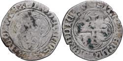 World Coins - France, Louis XI, Blanc au Soleil, 1475-1483, Saint-Lô, Billon,