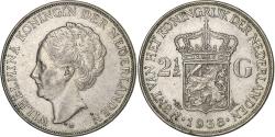 World Coins - Netherlands, Wilhelmina I, 2-1/2 Gulden, 1938, Silver, , KM:165