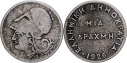 World Coins - Greece, Drachma, 1926, Vienne, Copper-nickel, , KM:69