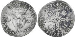 World Coins - France, Henri II, Douzain aux croissants, 1557, Paris, , Billon