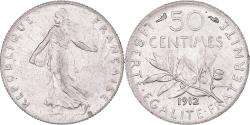 World Coins - Coin, France, Semeuse, 50 Centimes, 1912, Paris, , Silver, KM:854