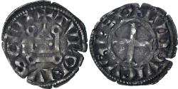 World Coins - France, Louis VIII-IX, Denier Tournois, 1223-1244, Billon,