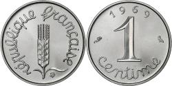 World Coins - France, Centime, Épi, 1969, Paris, série FDC, Stainless Steel,